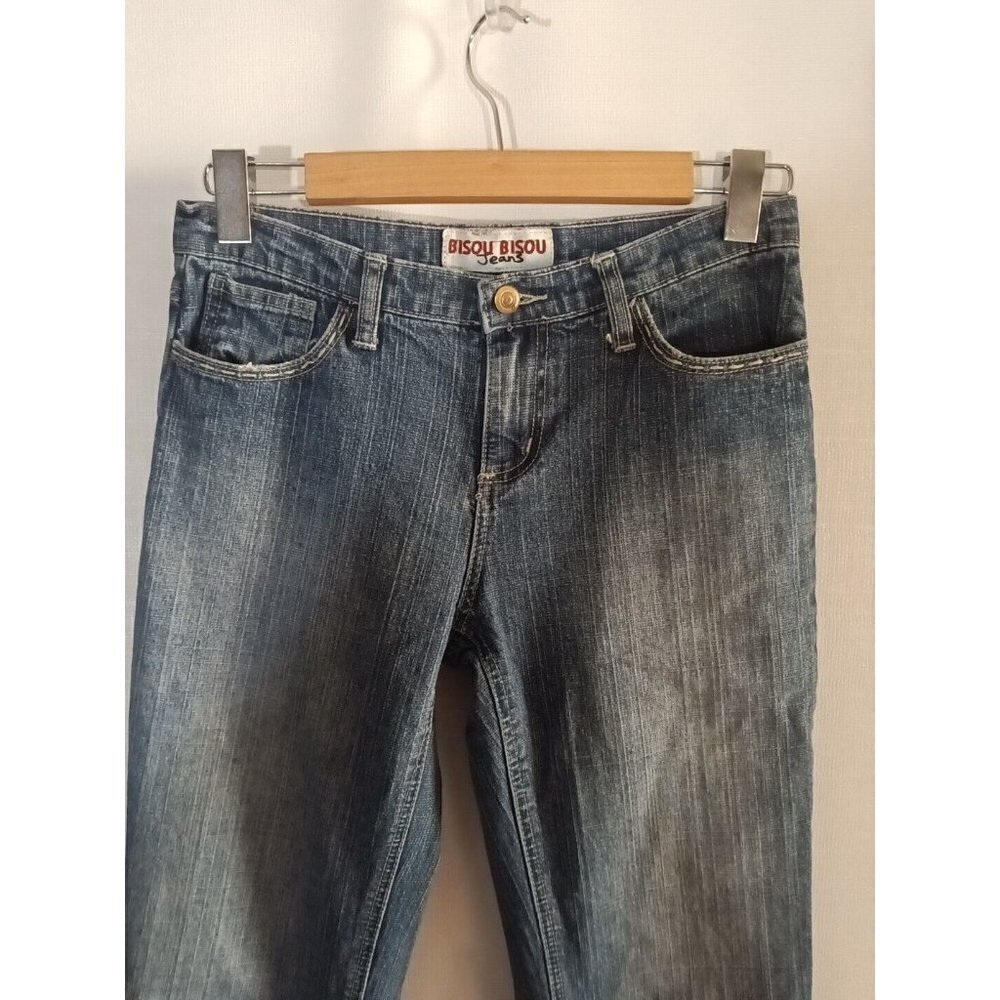Vintage Bisou Bisou Jeans Women 4 Flared Hippie Boho 29 x 31 - Picture 6 of 10